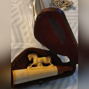 Vintage Meerschaum Pipe with Case
